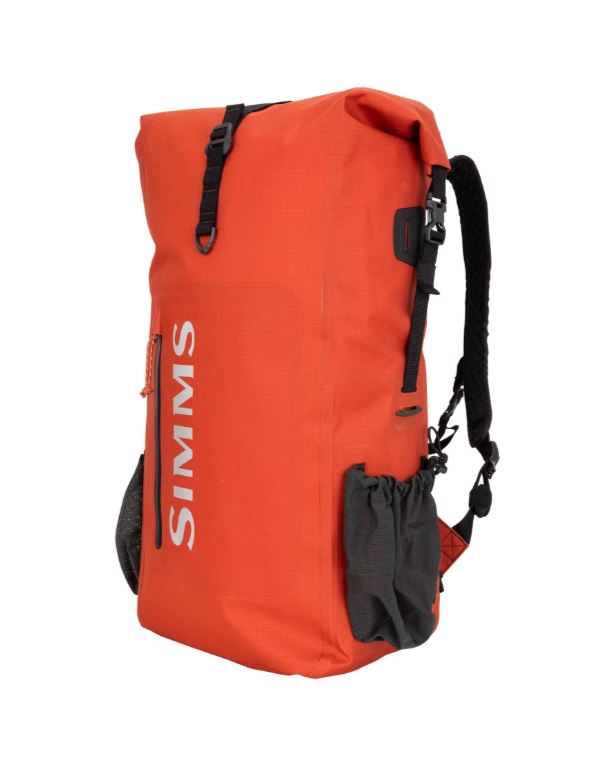Simms Dry Creek Rolltop Backpack - Simms Orange - Sportinglife Turangi